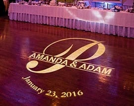 Wedding Dj Entertainment In Ct 20 Years Experience Lighting Photo Wedding Gobo Monograms