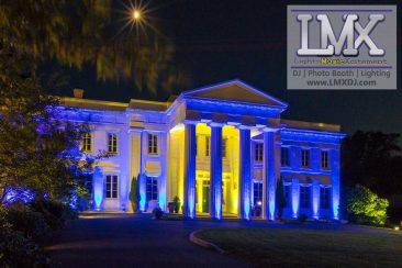 Wadsworth Mansion, Middletown, CT, Wedding Uplighting